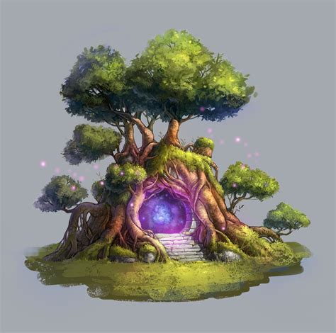 The enchanting aura of the first light magical tree hut